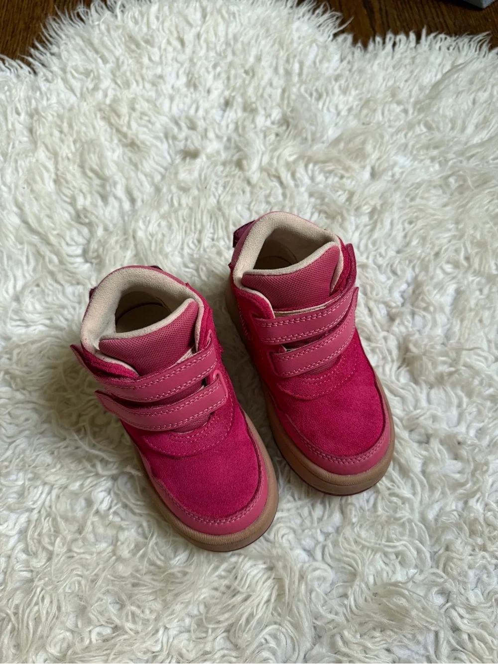 Kids Pink Ugg High-Top Boots